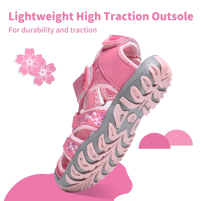 Apakowa Kid's Girl's Soft Sole Close Toe Sport Beach Sandals (Toddler/Little Kid) - Image 5